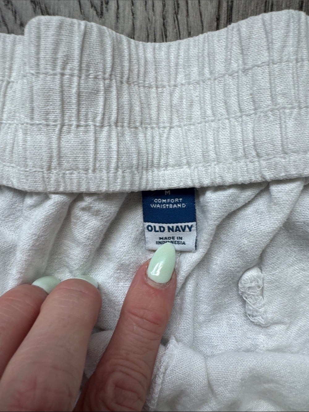 🌼Old Navy🌼 Bundle Linen Blend Pull On Shorts – White, Olive, Black, Size M - Picture 3 of 10